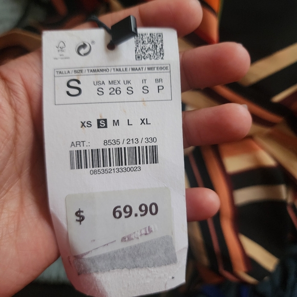 ❤️Zara Long-Sleeve Sarong Belted Dress☆ - Picture 4 of 4